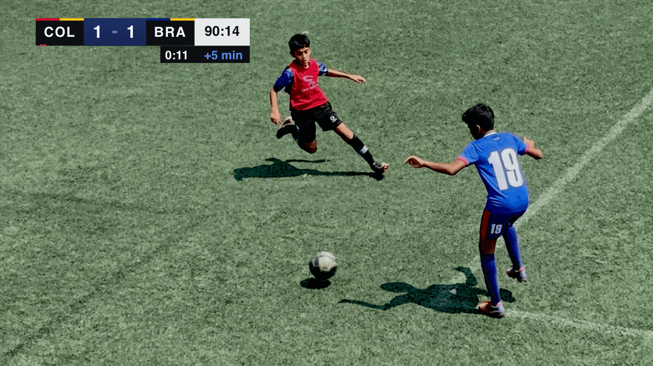 Soccer scorebug live preview