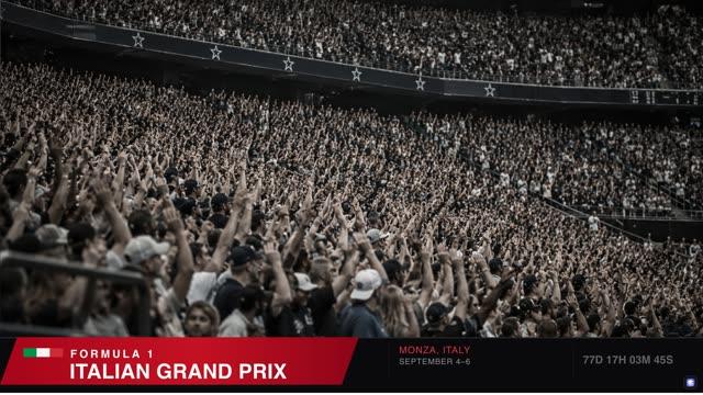 F1 Italian Grand Prix — Race Countdown